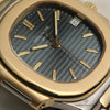 Patek Philippe Nautilus 3800 Steel & Gold Second Hand Watch Collectors 5