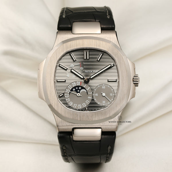 Patek Philippe Nautilus 5712G 18K White Gold Second Hand Watch Collectors 1