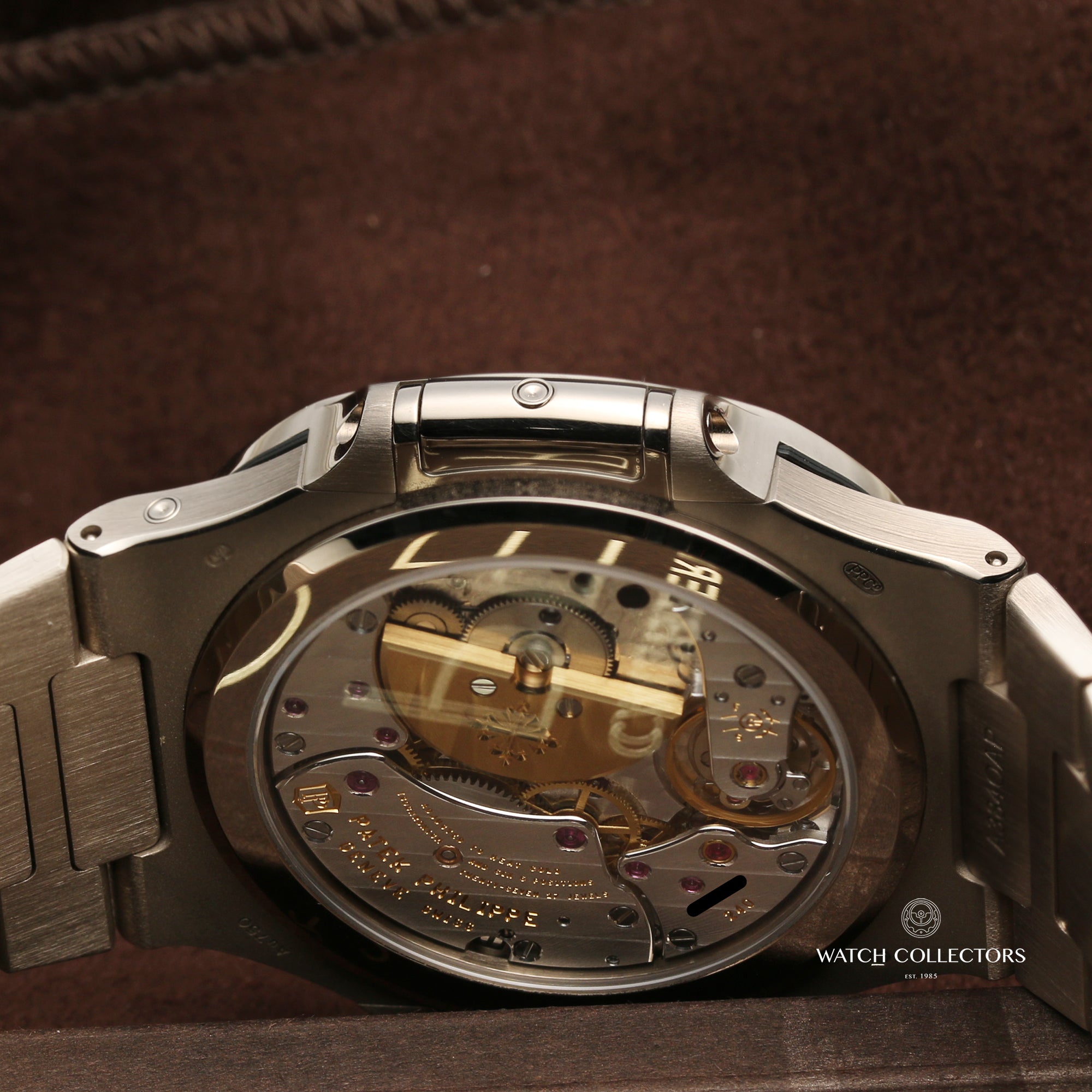 Patek Philippe Nautilus 5740 1G-001 Perpetual Calendar 18K White Gold Second Hand Watch Collectors 7