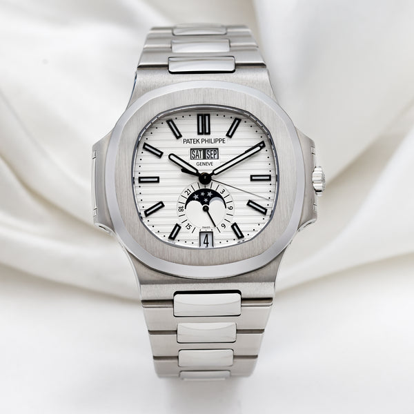 Patek Philippe Nautilus Annual Calendar 5726 Stainless Steel Second Hand Watch Collectors 1