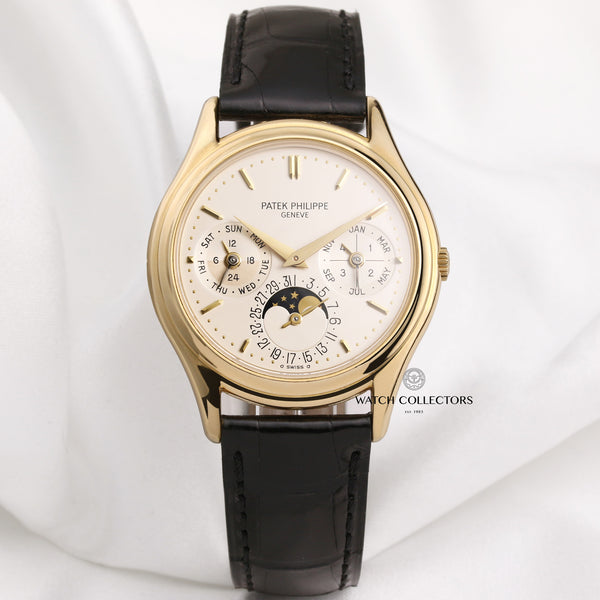 Patek-Philippe-Perpetual-Calendar-3940J-18K-Yellow-Gold-Second-Hand-Watch-Collectors-1