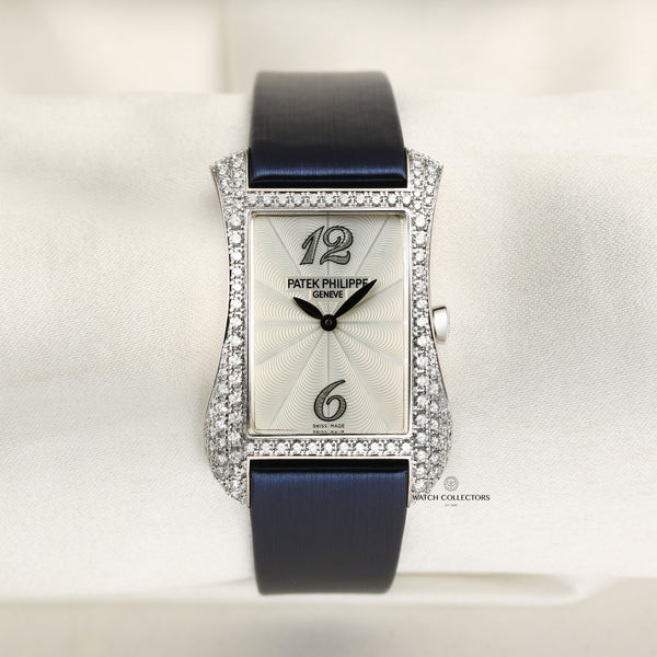 Patek Philippe Serata 18K White Gold Diamond Case Second Hand Watch Collectors 1