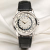 Patek Philippe World Time 18K White Gold Second Hand Watch Collectors 1