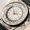 Patek Philippe World Time 18K White Gold Second Hand Watch Collectors 4
