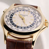 Patek Philippe World Time 5110J 18k Yellow Gold Second Hand Watch Collectors 7