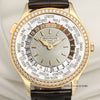 Patek Philippe World Time 7130R-001 18K Rose Gold Diamond Bezel Seond Hand Watch Collectors 2