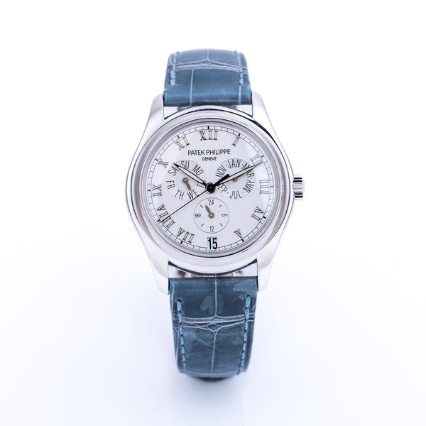 Patek Philippe Annual Calendar | REF. 5035G-039 | 18k White Gold | Box & Papers | 2004 | Silver Dial