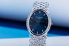 Patek Philippe Lady Ellipse | Blue Dial | Diamond Bezel | 18k White Gold | Woven Bracelet | Circa 1990s | 30mm