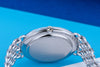 Patek Philippe Lady Ellipse | Blue Dial | Diamond Bezel | 18k White Gold | Woven Bracelet | Circa 1990s | 30mm