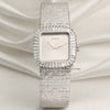 Piaget 18K White Gold Diamond Baguette Cut Bezel Second Hand Watch Collectors 1
