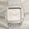Piaget 18K White Gold Diamond Baguette Cut Bezel Second Hand Watch Collectors 2