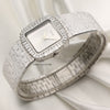 Piaget 18K White Gold Diamond Baguette Cut Bezel Second Hand Watch Collectors 3