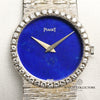 Piaget 18K White Gold Diamond Bezel Lapis Lazuli Dial Second Hand Watch Collectors 2