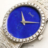 Piaget 18K White Gold Diamond Bezel Lapis Lazuli Dial Second Hand Watch Collectors 4