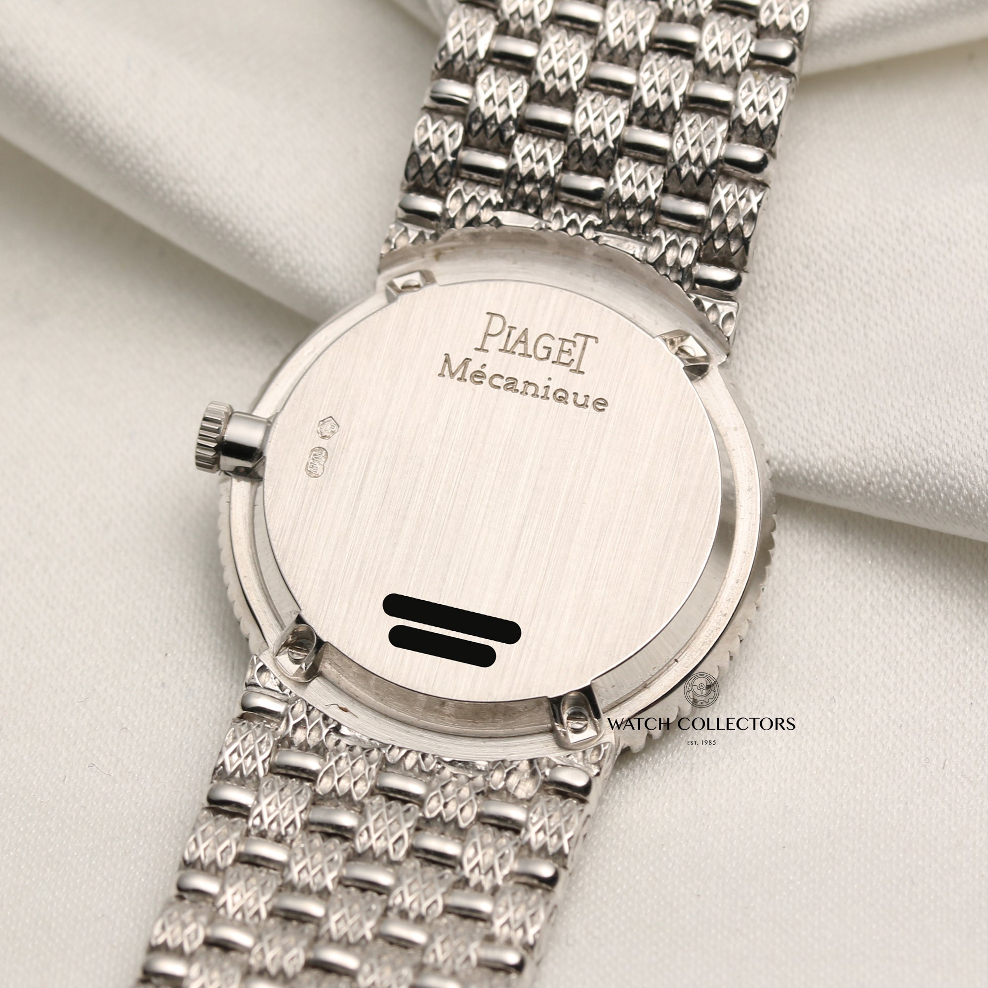 Piaget Pave Diamond Dial and Diamond Bezel 18k White Gold Ladies