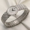 Piaget 18K White Gold Diamond Bezel Pave Second Hand Watch Collectors 3