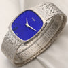 Piaget 18K White Gold Lapis Lazuli Second Hand Watch Collectors 3