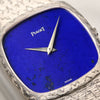 Piaget 18K White Gold Lapis Lazuli Second Hand Watch Collectors 5