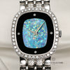 Piaget 18K White Gold Opal Diamond Dial & Bezel Second Hand Watch Collectors 2