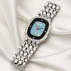 Piaget 18K White Gold Opal Diamond Dial & Bezel Second Hand Watch Collectors 9