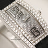 Piaget 18K White Gold Pave Diamond Bezel Second Hand Watch Collectors 5