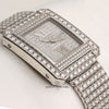 Piaget 18K White Gold Pave Full Diamond Second Hand Watch Collectors 4