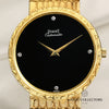 Piaget 18K Yellow Gold Diamond Onyx Dial Second Hand Watch Collectors 2