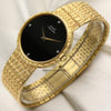 Piaget 18K Yellow Gold Diamond Onyx Dial Second Hand Watch Collectors 3