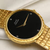 Piaget 18K Yellow Gold Diamond Onyx Dial Second Hand Watch Collectors 5