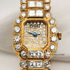 Piaget 18K Yellow Gold Diamond Pave Second Hand Watch Collectors 2