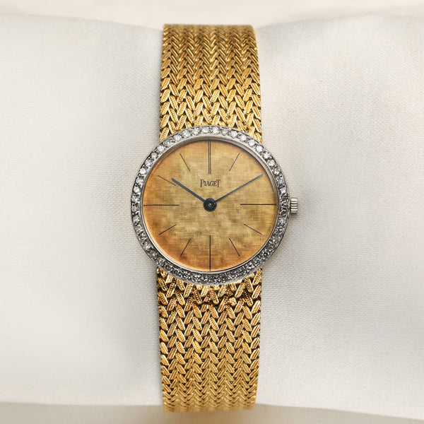 Piaget 18K Yellow Gold Diamond Second Hand Watch Collectors 1