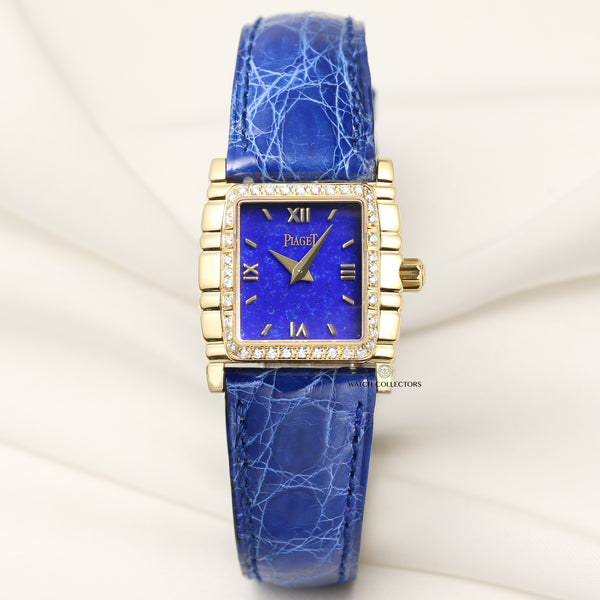 Piaget 18K Yellow Gold Lapiz Lazuli Second Hand Watch Collectors 1