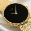 Piaget 18K Yellow Gold Onyx Dial Diamond Bezel Second Hand Watch Collectors 5