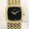 Piaget 18K Yellow Gold Onyx Dial Second Hand Watch Collectors 2