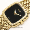 Piaget 18K Yellow Gold Onyx Dial Second Hand Watch Collectors 5