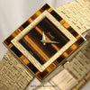 Piaget 18K Yellow Gold Tiger Eye Stone Dial Second Hand Watch Collectors 4