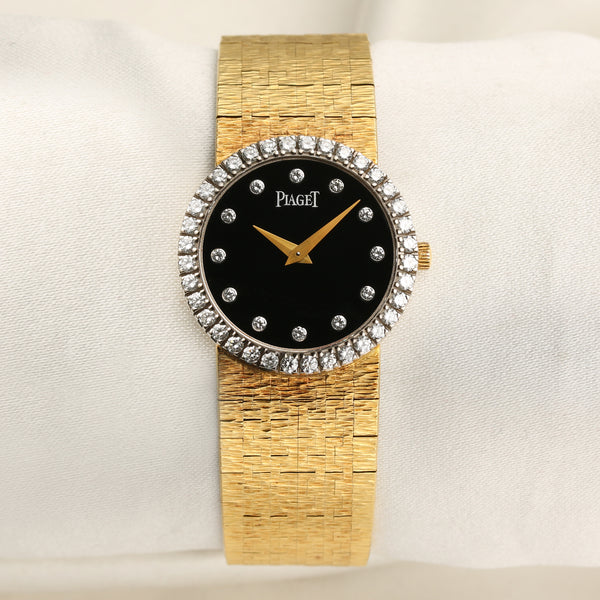 Piaget Diamond 18K Yellow Gold Second Hand Watch Collectors 1