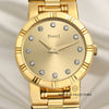 Piaget Polo 18K Yellow Gold Champagne Diamond Dial Second Hand Watch Collectors 2