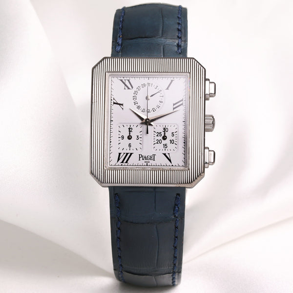 Piaget Protocol 14254 18k White Gold Second Hand Watch Collectors 1
