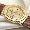 Piaget Tanagra 18K Yellow Gold Pave Diamond Ruby Second hand Watch Collectors 5