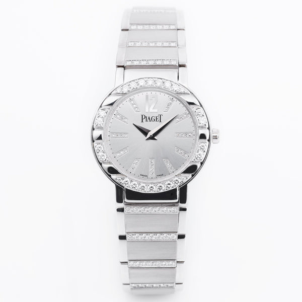 Piaget Polo Ladies Wristwatch | REF. 27501 | 18k White Gold | Diamond Dial, Bezel and Bracelet