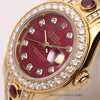 Rare-Factory-Rolex-Lady-DateJust-Pearlmaster-18K-Yellow-Gold-Glossular-Diamond-Dial-and-Bezel-Ruby-Diamond-Bracelet-Second-Hand-Watch-Collectors-4
