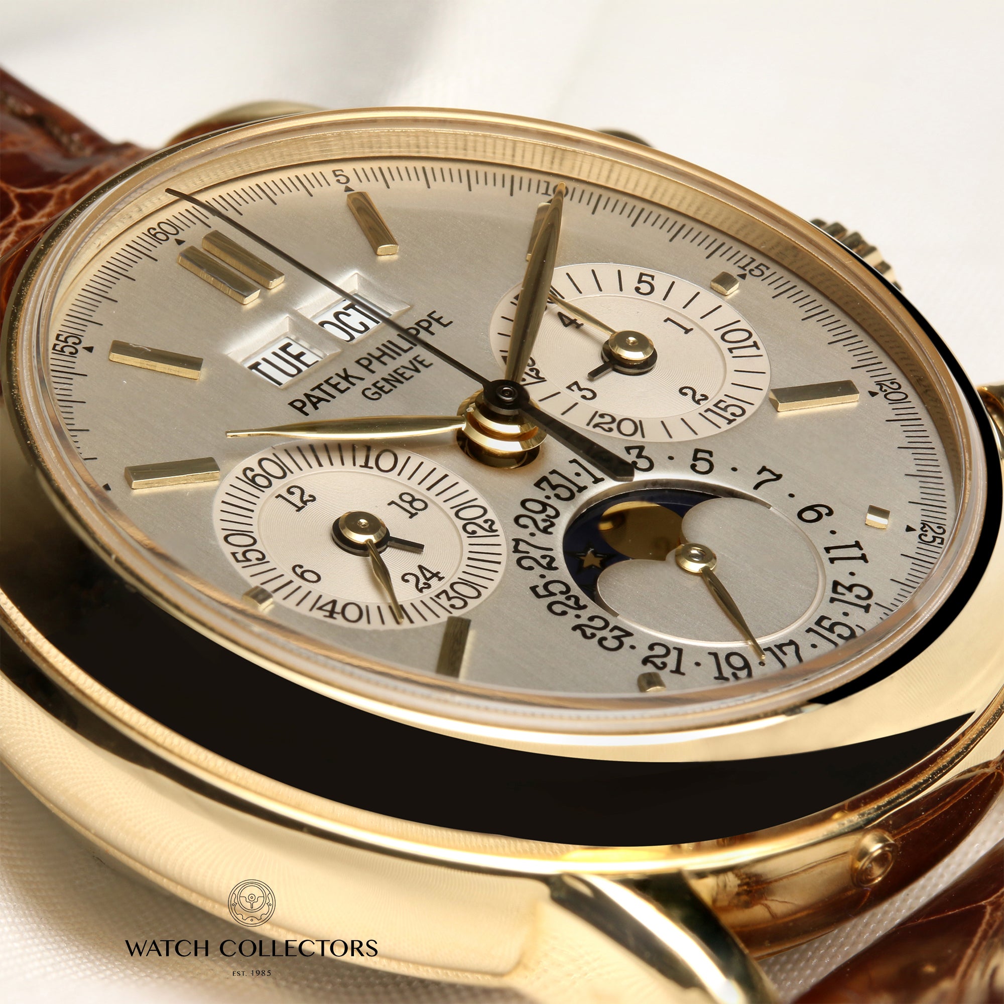 Very Rare Patek Philippe 3971 Perpetual Calendar Chronograph 18K Yellow Gold