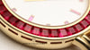 Rare Patek Philippe Calatrava 5018 012 18K Yellow Gold Ruby Bezel & Dial Diamond Bracelet Second Hand Watch Collectors 5