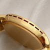 Rare Patek Philippe Calatrava 5018 012 18K Yellow Gold Ruby Bezel & Dial Diamond Bracelet Second Hand Watch Collectors 7
