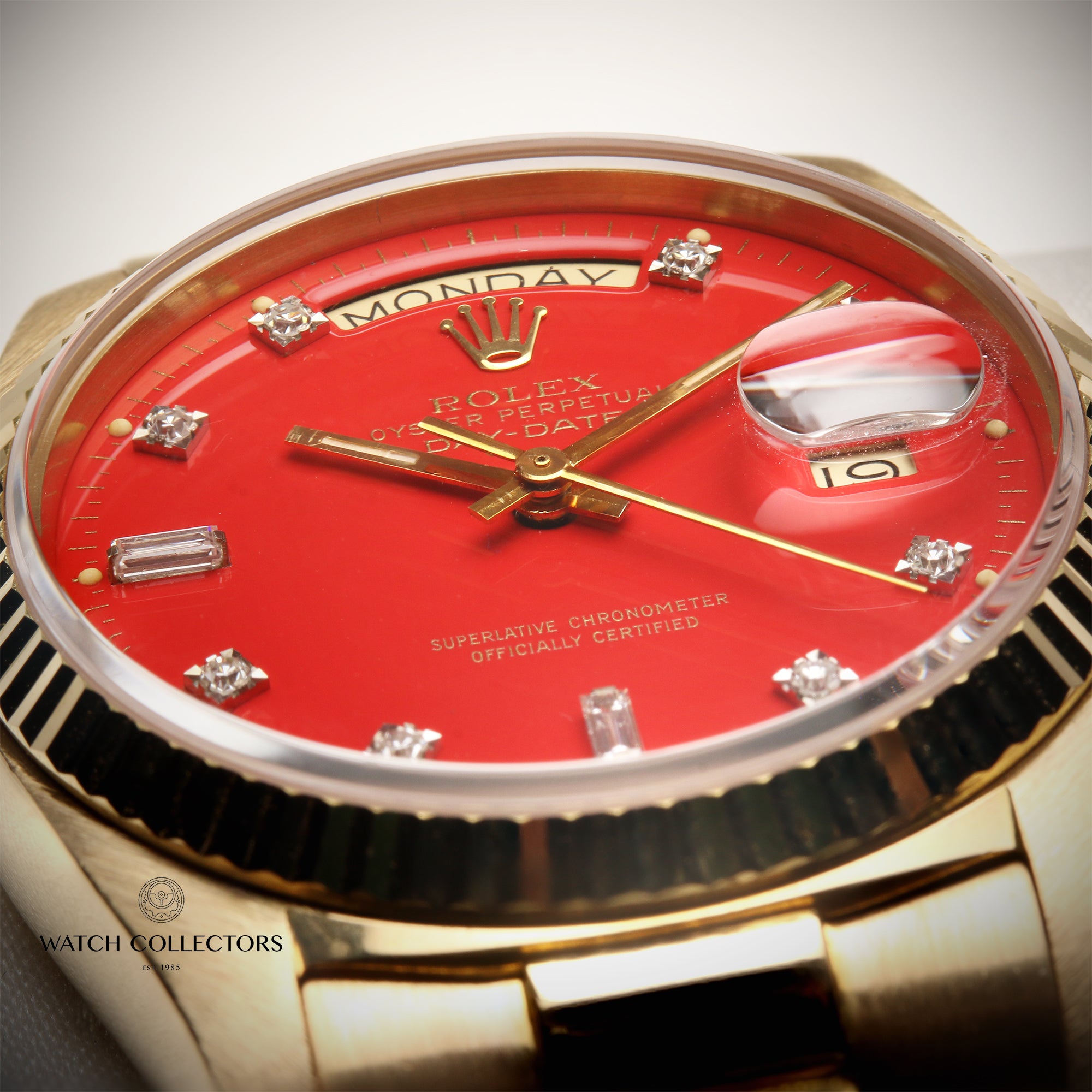 Red face best sale presidential rolex