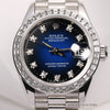 Rare-Rolex-Lady-DateJust-69126-Platinum-Blue-Degrading-Diamond-Dial-Princess-Cut-Bezel-Second-Hand-Watch-Collectors-2