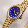 Rare-Rolex-Lady-DateJust-69128-18K-Yellow-Gold-Lapis-Lazuli-Diamond-Dial-Second-Hand-Watch-Collectors-3