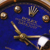 Rare-Rolex-Lady-DateJust-69128-18K-Yellow-Gold-Lapis-Lazuli-Diamond-Dial-Second-Hand-Watch-Collectors-5