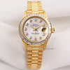 Rare-Rolex-Lady-DateJust-69128-18K-Yellow-Gold-MOP-Diamond-Dial-Princess-Cut-Bezel-Second-Hand-Watch-Collectors-1